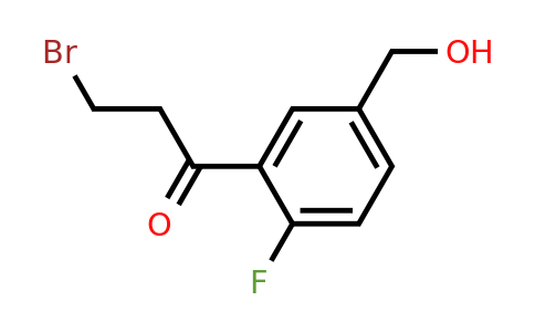 1804244-43-6 | 3-Bromo-1-(2-fluoro-5-(hydroxymethyl)phenyl)propan-1-one
