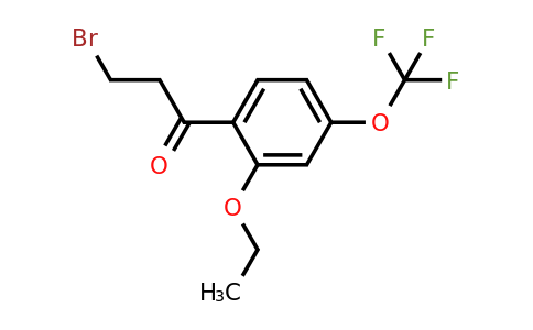 1804244-45-8 | 3-Bromo-1-(2-ethoxy-4-(trifluoromethoxy)phenyl)propan-1-one