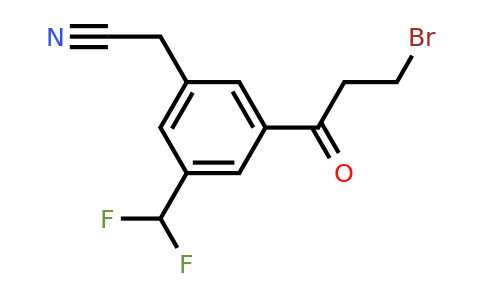 1804244-46-9 | 3-(3-Bromopropanoyl)-5-(difluoromethyl)phenylacetonitrile