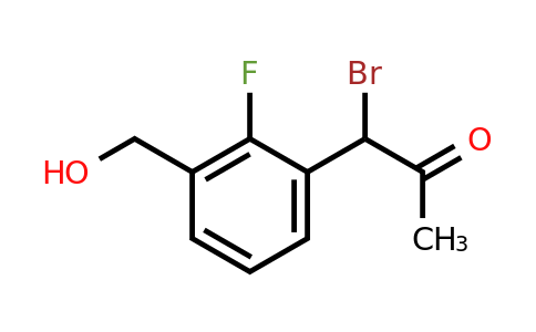 1804244-59-4 | 1-Bromo-1-(2-fluoro-3-(hydroxymethyl)phenyl)propan-2-one