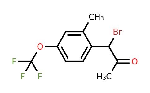 1804244-80-1 | 2-(1-Bromo-2-oxopropyl)-5-(trifluoromethoxy)toluene