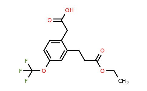 1804244-85-6 | 2-(3-Ethoxy-3-oxopropyl)-4-(trifluoromethoxy)phenylacetic acid