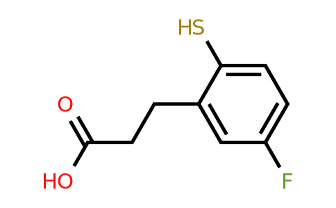 1804245-09-7 | 5-Fluoro-2-mercaptophenylpropanoic acid