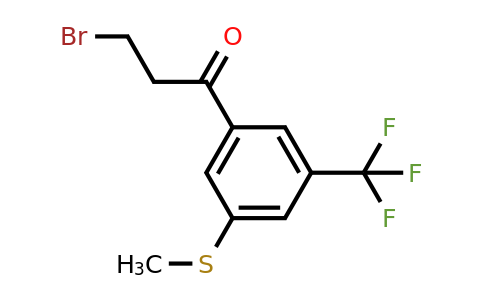 1804245-13-3 | 3-Bromo-1-(3-(methylthio)-5-(trifluoromethyl)phenyl)propan-1-one