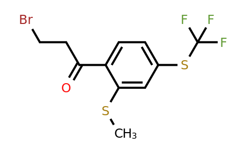 1804245-29-1 | 3-Bromo-1-(2-(methylthio)-4-(trifluoromethylthio)phenyl)propan-1-one