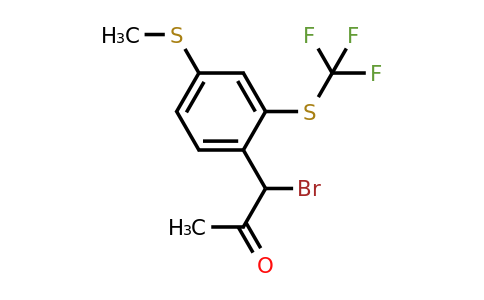 1804245-42-8 | 1-Bromo-1-(4-(methylthio)-2-(trifluoromethylthio)phenyl)propan-2-one