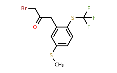 1804245-51-9 | 1-Bromo-3-(5-(methylthio)-2-(trifluoromethylthio)phenyl)propan-2-one