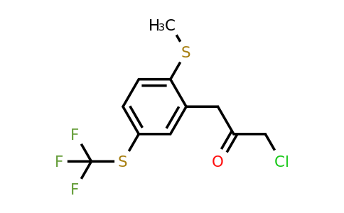 1804245-58-6 | 1-Chloro-3-(2-(methylthio)-5-(trifluoromethylthio)phenyl)propan-2-one