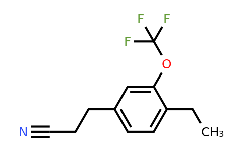 1804245-61-1 | 3-(4-Ethyl-3-(trifluoromethoxy)phenyl)propanenitrile