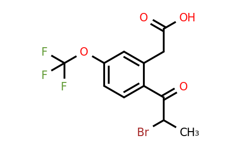 1804245-64-4 | 2-(2-Bromopropanoyl)-5-(trifluoromethoxy)phenylacetic acid