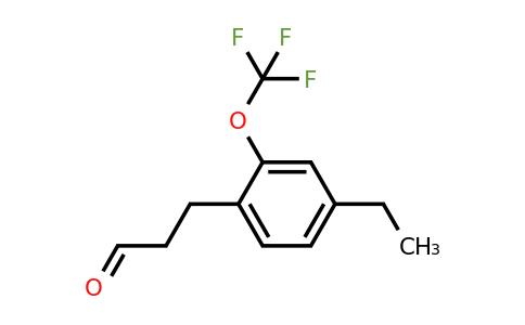 1804245-79-1 | 3-(4-Ethyl-2-(trifluoromethoxy)phenyl)propanal