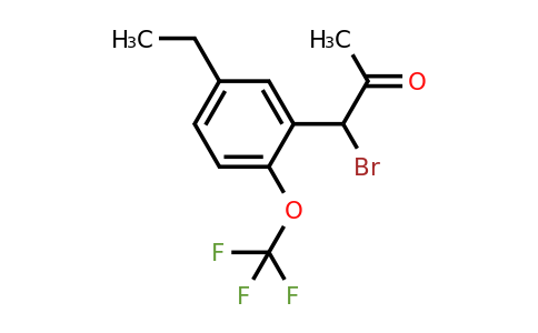1804246-04-5 | 1-Bromo-1-(5-ethyl-2-(trifluoromethoxy)phenyl)propan-2-one