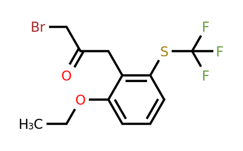 1804246-43-2 | 1-Bromo-3-(2-ethoxy-6-(trifluoromethylthio)phenyl)propan-2-one