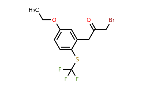 1804246-47-6 | 1-Bromo-3-(5-ethoxy-2-(trifluoromethylthio)phenyl)propan-2-one