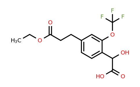 1804246-53-4 | 4-(3-Ethoxy-3-oxopropyl)-2-(trifluoromethoxy)mandelic acid