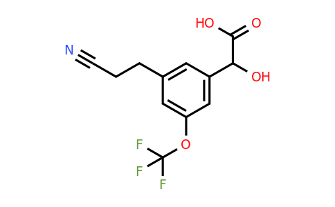 1804246-57-8 | 3-(2-Cyanoethyl)-5-(trifluoromethoxy)mandelic acid