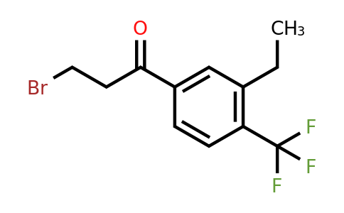 1804246-60-3 | 3-Bromo-1-(3-ethyl-4-(trifluoromethyl)phenyl)propan-1-one