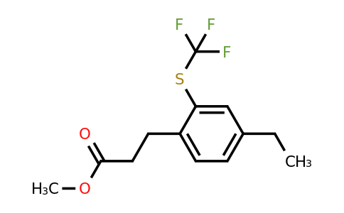 1804246-68-1 | Methyl 3-(4-ethyl-2-(trifluoromethylthio)phenyl)propanoate