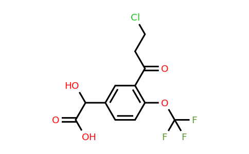 1804246-79-4 | 3-(3-Chloropropanoyl)-4-(trifluoromethoxy)mandelic acid