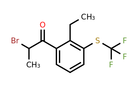 1804246-99-8 | 2-Bromo-1-(2-ethyl-3-(trifluoromethylthio)phenyl)propan-1-one