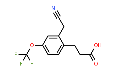 1804247-09-3 | 2-(2-Carboxyethyl)-5-(trifluoromethoxy)phenylacetonitrile