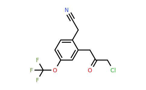 1804247-60-6 | 2-(3-Chloro-2-oxopropyl)-4-(trifluoromethoxy)phenylacetonitrile
