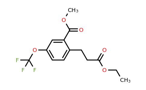 1804247-82-2 | Methyl 2-(3-ethoxy-3-oxopropyl)-5-(trifluoromethoxy)benzoate