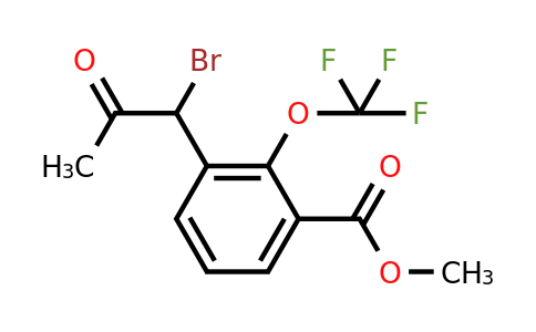 1804247-99-1 | Methyl 3-(1-bromo-2-oxopropyl)-2-(trifluoromethoxy)benzoate