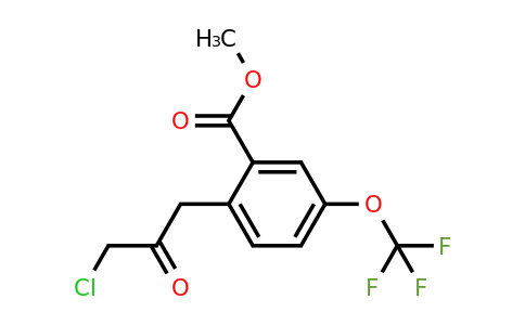 1804248-11-0 | Methyl 2-(3-chloro-2-oxopropyl)-5-(trifluoromethoxy)benzoate
