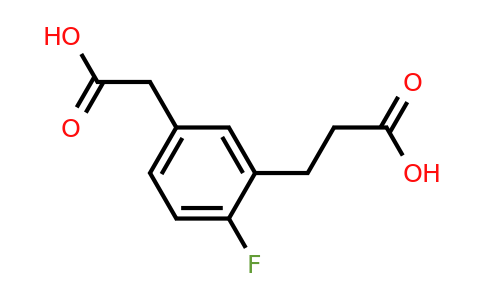 1804248-51-8 | 3-(2-Carboxyethyl)-4-fluorophenylacetic acid