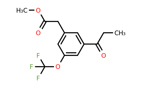 1804249-25-9 | Methyl 3-propionyl-5-(trifluoromethoxy)phenylacetate