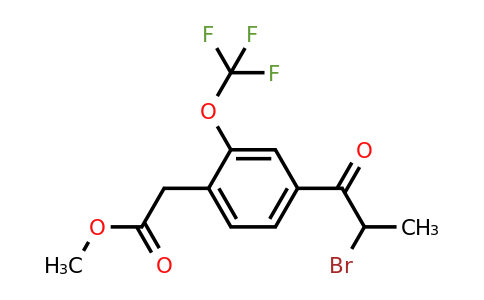 1804249-29-3 | Methyl 4-(2-bromopropanoyl)-2-(trifluoromethoxy)phenylacetate