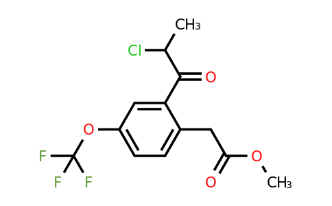 1804249-33-9 | Methyl 2-(2-chloropropanoyl)-4-(trifluoromethoxy)phenylacetate