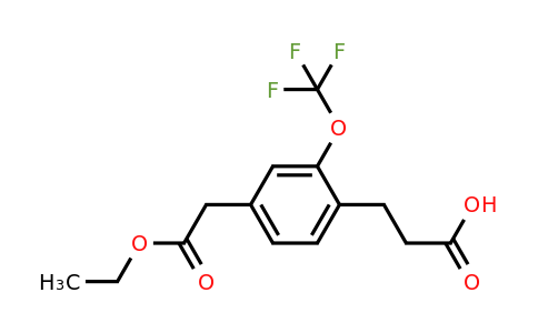 1804249-39-5 | Ethyl 4-(2-carboxyethyl)-3-(trifluoromethoxy)phenylacetate