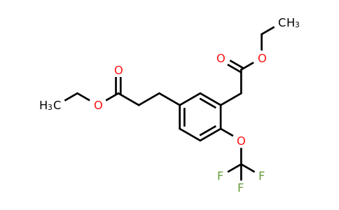 1804249-44-2 | Ethyl 5-(3-ethoxy-3-oxopropyl)-2-(trifluoromethoxy)phenylacetate