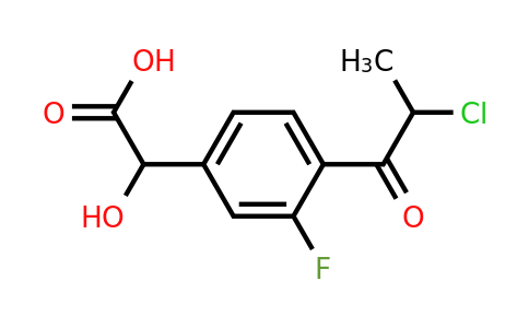 1804249-46-4 | 4-(2-Chloropropanoyl)-3-fluoromandelic acid