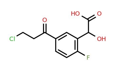 1804249-53-3 | 5-(3-Chloropropanoyl)-2-fluoromandelic acid