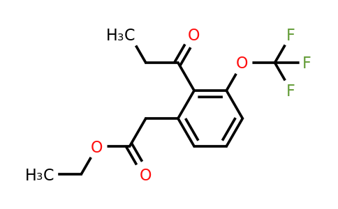 1804249-55-5 | Ethyl 2-propionyl-3-(trifluoromethoxy)phenylacetate
