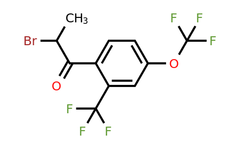 1804249-61-3 | 2-Bromo-1-(4-(trifluoromethoxy)-2-(trifluoromethyl)phenyl)propan-1-one
