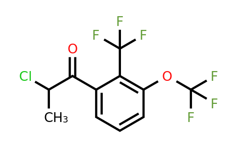 1804249-70-4 | 2-Chloro-1-(3-(trifluoromethoxy)-2-(trifluoromethyl)phenyl)propan-1-one