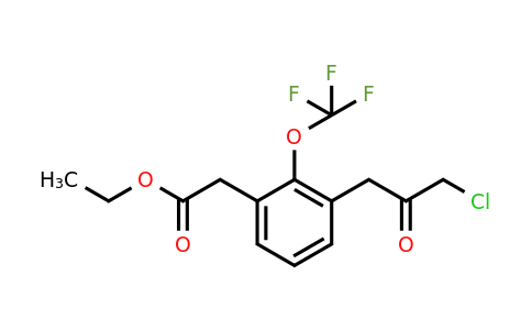 1804249-80-6 | Ethyl 3-(3-chloro-2-oxopropyl)-2-(trifluoromethoxy)phenylacetate