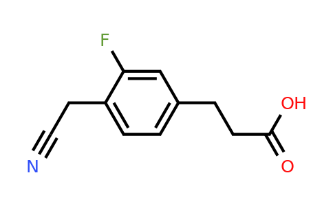 1804249-93-1 | 4-(2-Carboxyethyl)-2-fluorophenylacetonitrile