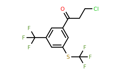 1804250-01-8 | 3-Chloro-1-(3-(trifluoromethyl)-5-(trifluoromethylthio)phenyl)propan-1-one