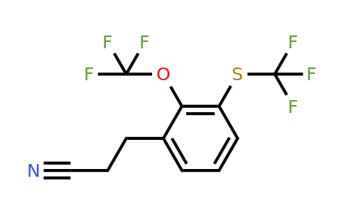 1804250-03-0 | 3-(2-(Trifluoromethoxy)-3-(trifluoromethylthio)phenyl)propanenitrile