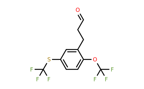 1804250-07-4 | 3-(2-(Trifluoromethoxy)-5-(trifluoromethylthio)phenyl)propanal