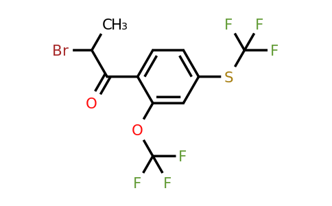 1804250-15-4 | 2-Bromo-1-(2-(trifluoromethoxy)-4-(trifluoromethylthio)phenyl)propan-1-one