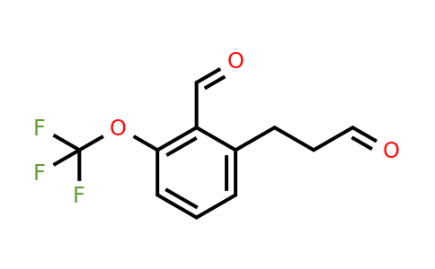 2-(3-Oxopropyl)-6-(trifluoromethoxy)benzaldehyde