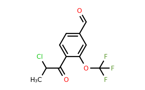 1804250-42-7 | 4-(2-Chloropropanoyl)-3-(trifluoromethoxy)benzaldehyde