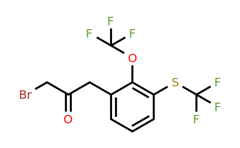 1804250-43-8 | 1-Bromo-3-(2-(trifluoromethoxy)-3-(trifluoromethylthio)phenyl)propan-2-one