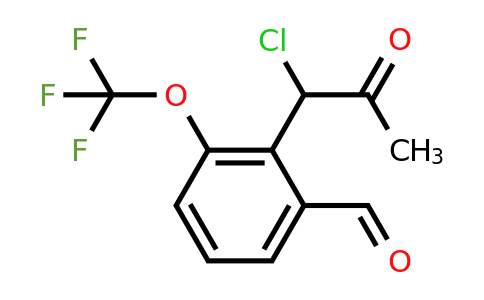 1804250-60-9 | 2-(1-Chloro-2-oxopropyl)-3-(trifluoromethoxy)benzaldehyde